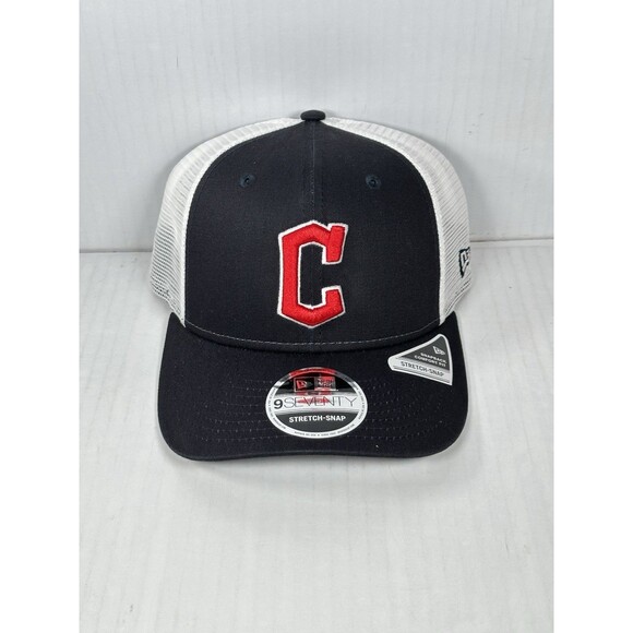 New Era Cleveland Guardians MLB 9SEVENTY Trucker Adjustable Stretch Snap Hat Cap - Picture 1 of 5